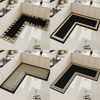 Kitchen L-shaped floor mat anti-slip mat