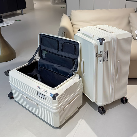 Expandable + brake wheel + explosion-proof zipper + side opening