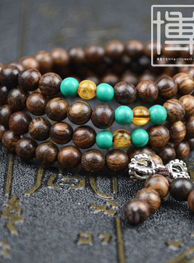 越南黄花梨木礼品佛珠手链包邮