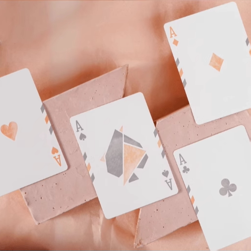 默默纸牌Flexible 柔和桃TCC出品渐变新手练习花切扑克牌 - 图3