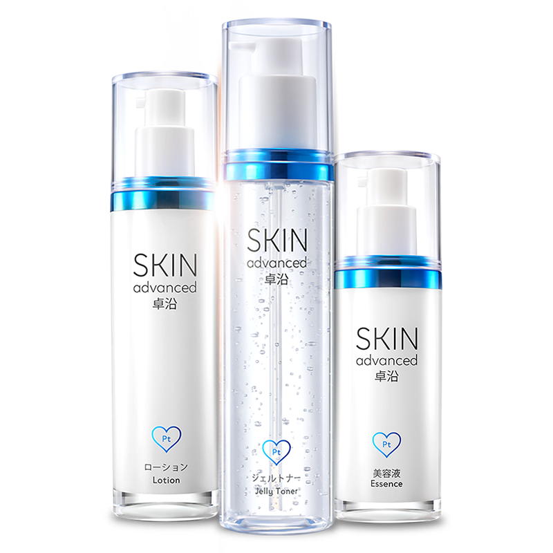 skin advanced白金舒润套装 卓沿面部护理套装