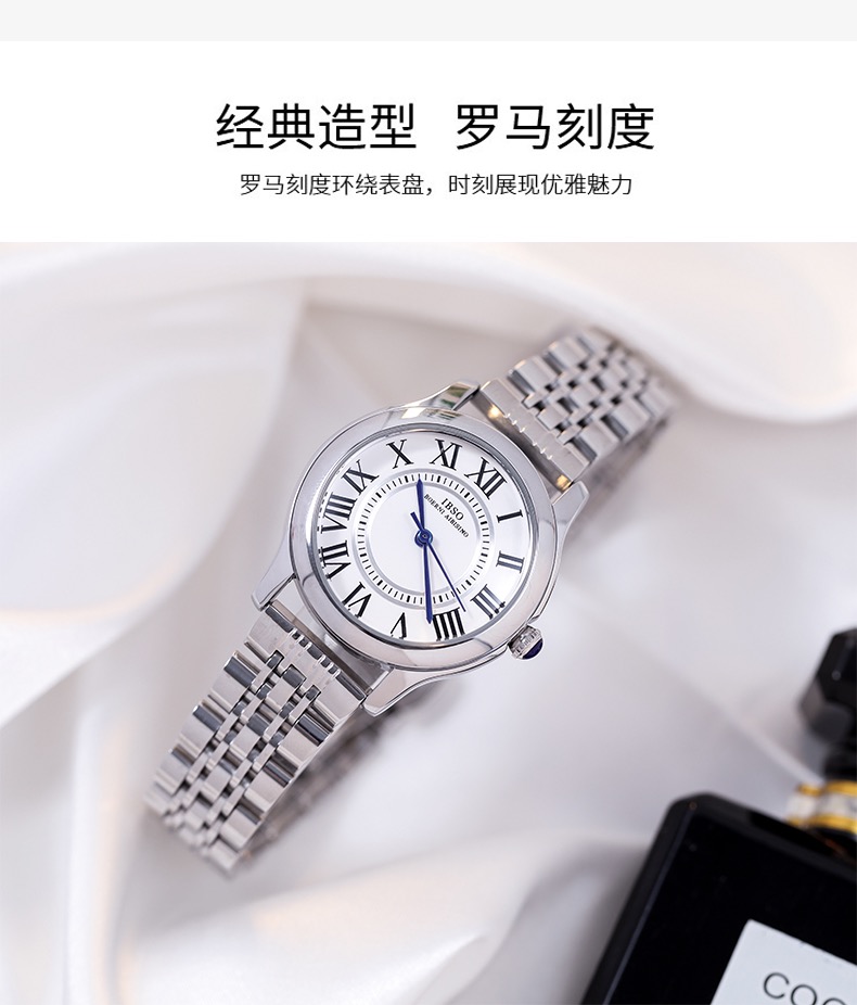 正品经典新款手表ibso十大名牌女士皮带表简约百搭高级 - 图1