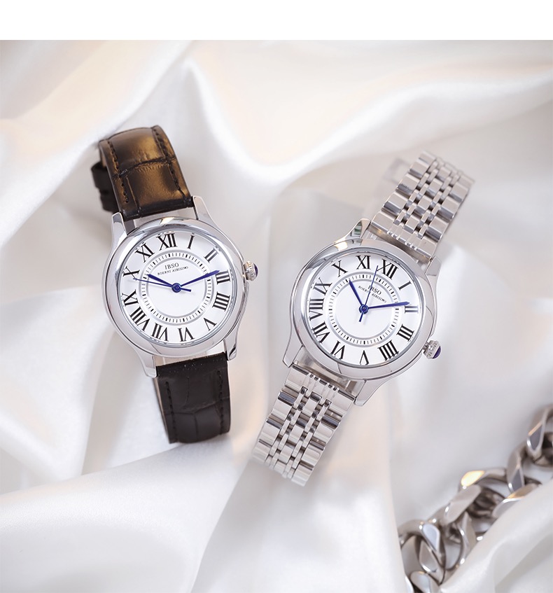 正品经典新款手表ibso十大名牌女士皮带表简约百搭高级 - 图0