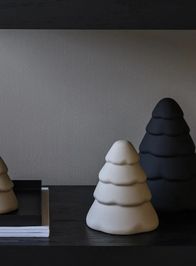 Cooee Design瑞典代 落雪圣诞树北欧ins风陶瓷桌面客厅装饰摆件