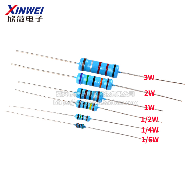 6.8R7.5R8.2R9.1R10R12R15R18R欧姆1%金属膜电阻1/6W1/4W1/2W1W3W - 图1