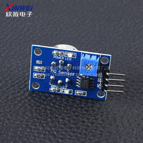 MQ-2烟雾传感器模块酒精甲烷煤气一氧化碳可燃气体检测探测感应板-图1