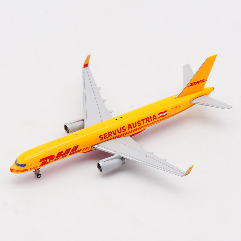 JC Wings 1:400 DHL快递 波音B757-200PCF OE-LNZ 合金 飞机模型 - 图0