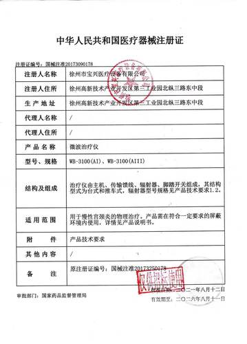 宝兴微波治疗仪WB3100鼻炎关节炎妇科炎症颈椎腰间多功能治疗仪yq-图1