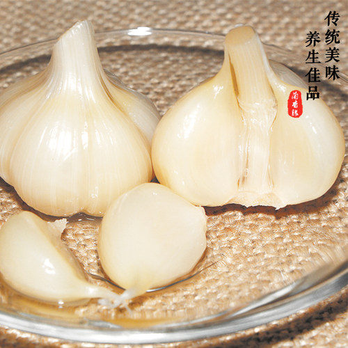 【安徽特产】农家手工腌制糖醋泡大蒜头咸蒜酱蒜下饭酱菜甜蒜糖蒜 - 图1