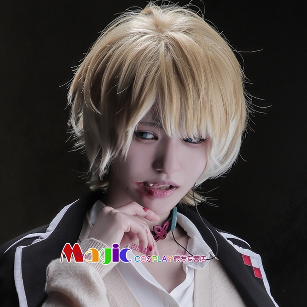 DIABOLIK LOVERS 逆卷シュウ逆卷修 cos 假发 混色男帅气渐变短发 - 图0