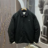 Spring minimalist lapel zipper short warm men's cotton coat
