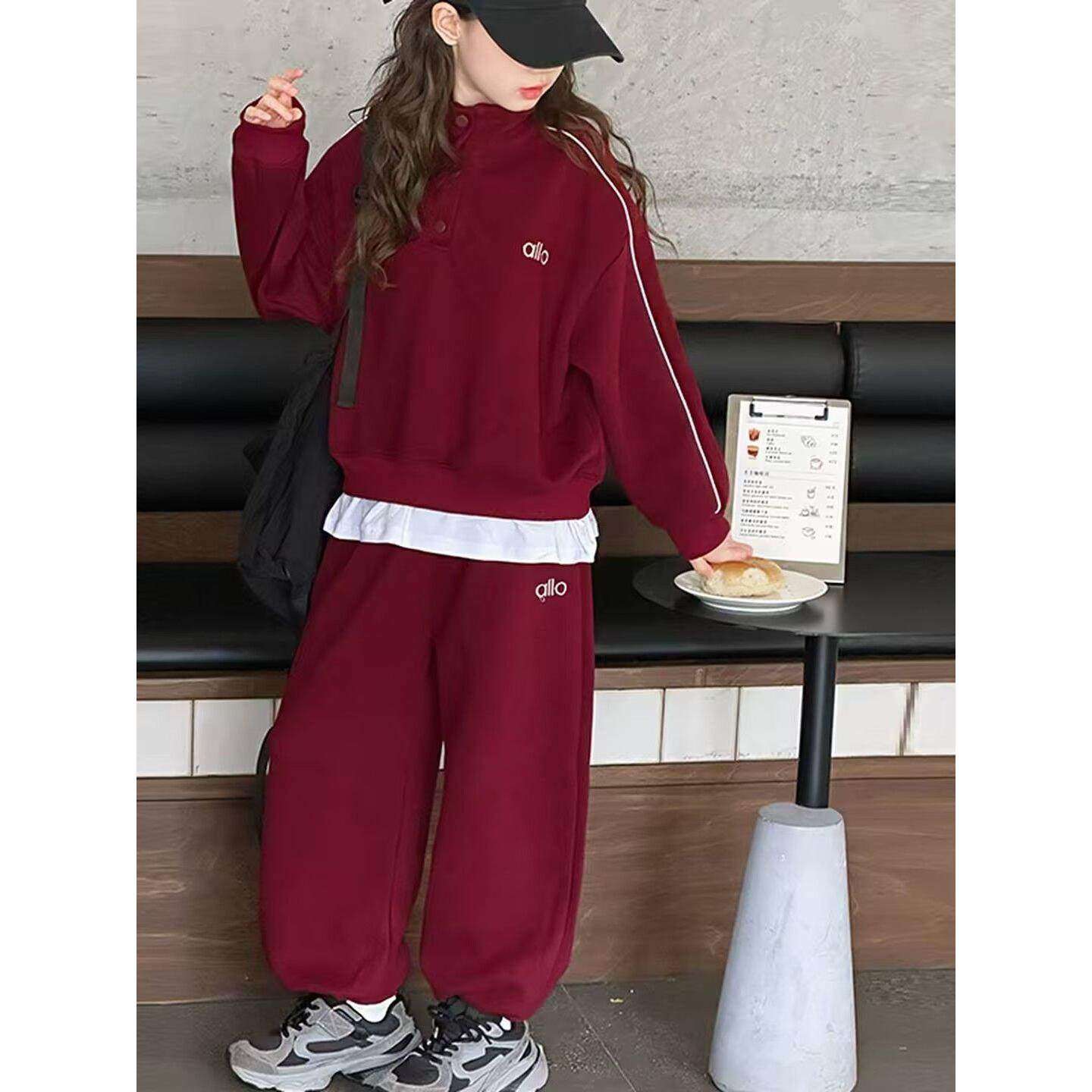 女童运动服套装2025春秋新款儿童外套运动服大童休闲秋装两件套潮,淘宝优惠券,粉丝福利购,淘宝优惠卷