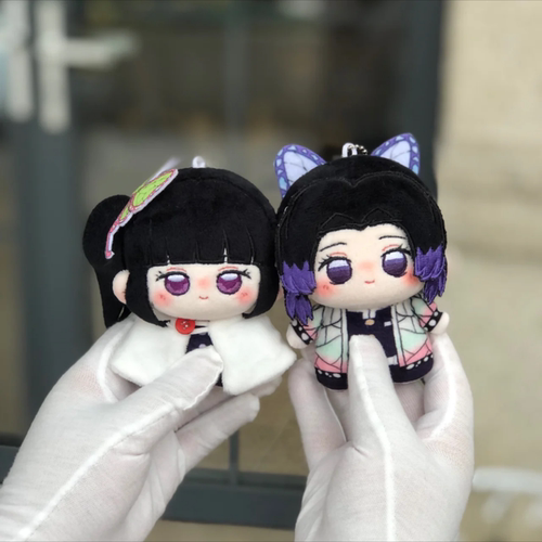 鬼灭之刃棉花娃娃香奈乎and蝴蝶忍10cm背包挂件动漫周边正版公仔 - 图0