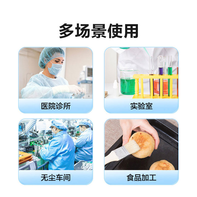 可孚医用一次性帽子透气无纺布美容食品防尘帽头套蓝色防护手术帽 - 图0