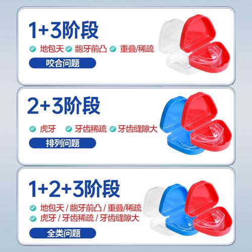 牙套牙齿矫正器隐形磨牙夜间纠正地包天儿童成人龅牙凸嘴神器大人 - 图2