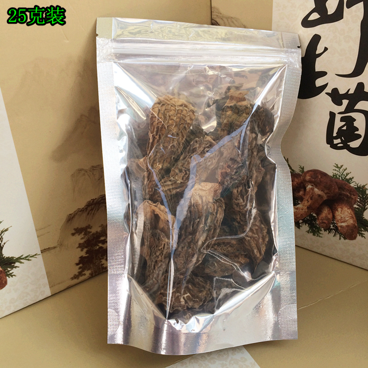 野生羊肚菌干货500g全剪柄尖顶羊肚蘑2-3公分羊肚菇松茸 包邮 - 图2