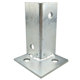 Adjustable anticorrosion wood base stainless steel column fixing