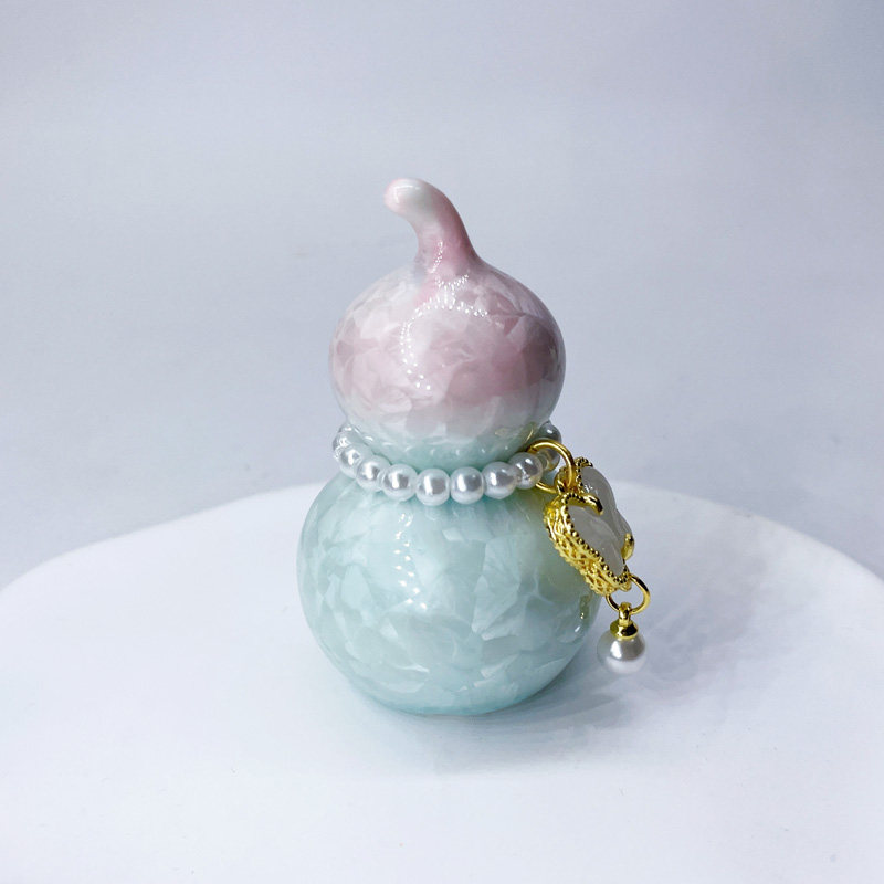 景德镇釉色结晶小葫芦爆款DLY转转乐陶瓷花朵底座批发陶瓷转摆件,淘宝优惠券,粉丝福利购,淘宝优惠卷