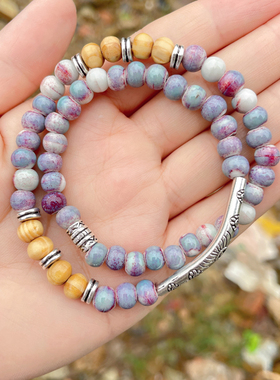 国风创意陶瓷手链文艺新中式蝴蝶陶瓷手串仙系手饰品