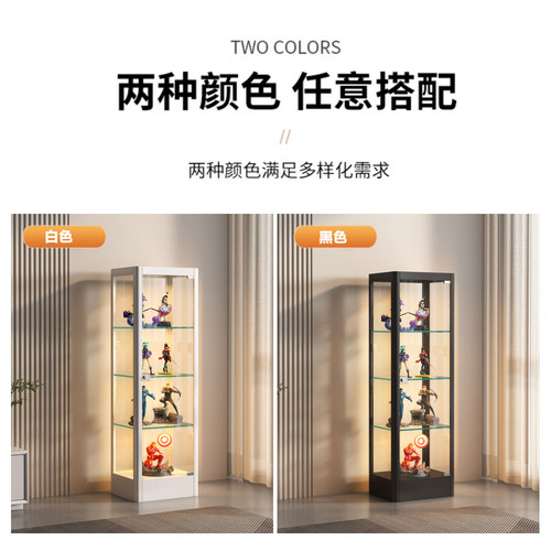 乐高积木手办展示柜透明玻璃柜玩具模型展示架家用礼品收纳陈列柜 - 图1