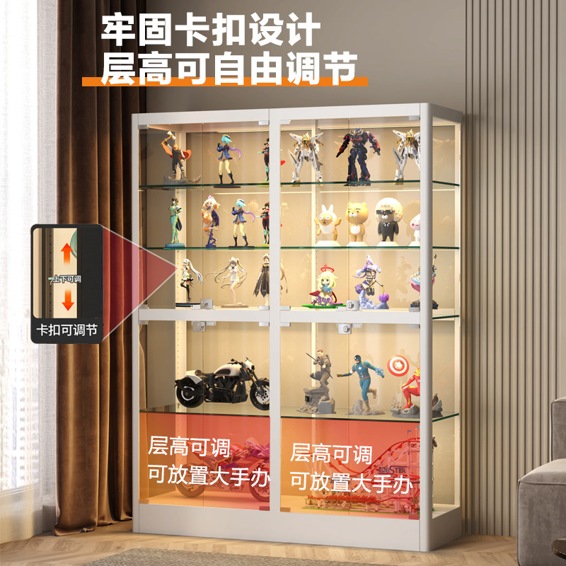 乐高积木手办展示柜透明玻璃柜玩具模型展示架家用礼品收纳陈列柜,淘宝优惠券,粉丝福利购,淘宝优惠卷