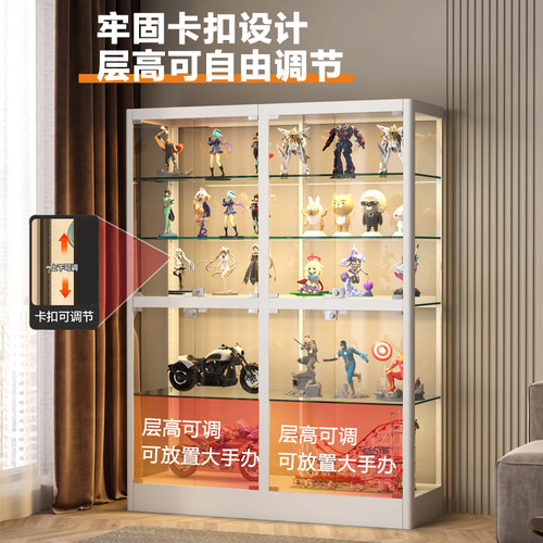 乐高积木手办展示柜透明玻璃柜玩具模型展示架家用礼品收纳陈列柜 - 图0