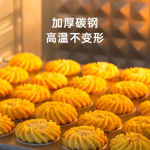 可可脆片曲奇饼干模具巧克力薄脆马卡龙不粘烤盘烤箱烘焙家用工具 - 图0