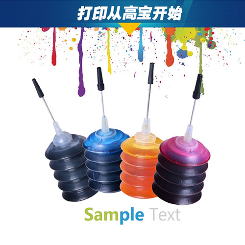 高宝打印机墨水通用黑色适用佳能惠普爱普生连供MP288墨盒墨水hp803 802佳能喷墨672 L360 L380 L351 4色彩色 - 图2