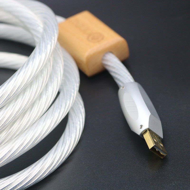 音乐丝带奥丁USB外接声卡DAC解码器连接线hifi发烧音频线A-B方口,淘宝优惠券,粉丝福利购,淘宝优惠卷