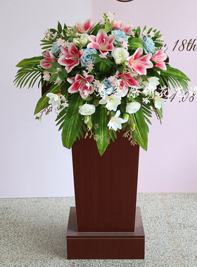 仿真花会议讲台花桌花主席台花艺