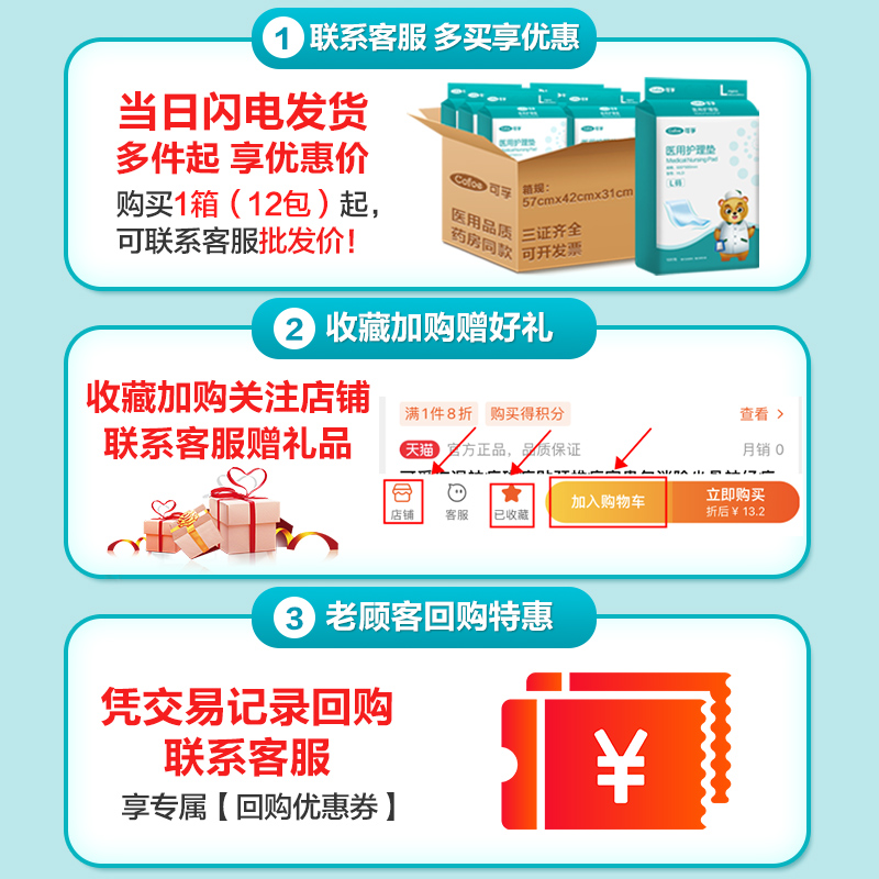 可孚成人纸尿裤孕妇产后专用护理垫片瘫痪老人卧床尿失禁尿不湿裤-图0