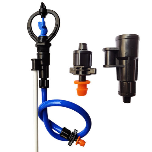 纤维地插杆铁杆移动支架套装9/12毛管配件灌溉微喷中距喷头系列优 - 图1
