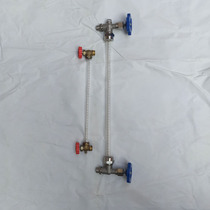 Whole set of fire pool water tank Easy liquid level display Liquidometer pipe acrylic oil level Corker transparent scale