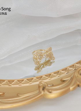 简约ins仙气满钻精致戒指锆石