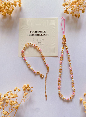 水晶之梦 花朵串珠手链戒指原创手工diy自制材料包春夏款甜美小众