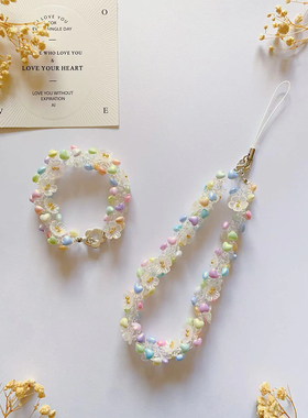 海岛泡芙 原创设计手工制作串珠挂件清新女孩时尚简约百搭饰品