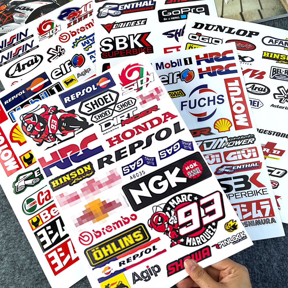 汽车电动车摩托车装饰贴纸防水遮盖划痕贴改装头盔贴画赞助商贴花,淘宝优惠券,粉丝福利购,淘宝优惠卷