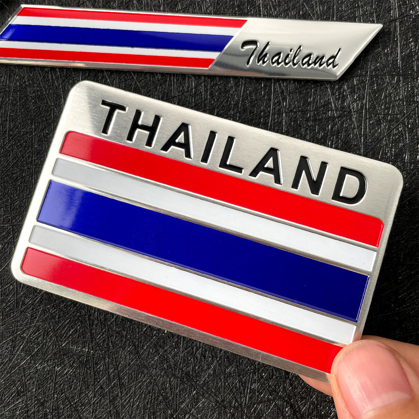 泰国国旗金属车贴改装汽车标牌 铭牌 铝合金3D车标电动摩托车身贴,淘宝优惠券,粉丝福利购,淘宝优惠卷
