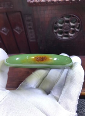 析木河磨玉圆条手镯65克玉净如水整体结构均匀收藏级别标价非卖价