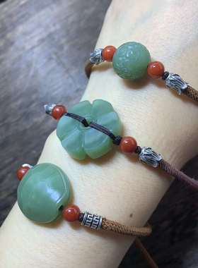 直播间辽宁籽料回纹珠手链