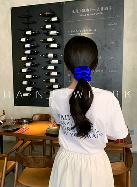重磅真丝30姆米少女复古发圈