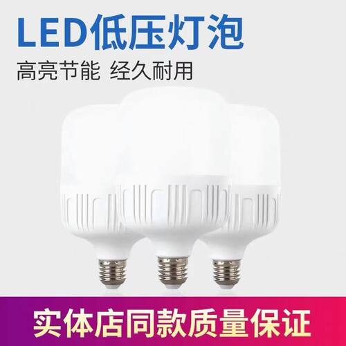 led低压灯泡12V24V36V60V电瓶车灯e27螺口夜市地摊灯工地低压灯 - 图1