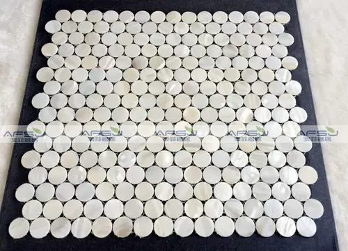 Aofei круглый чистый белый натуральный раковина мозаичная плитка клуба кухонная крыльца