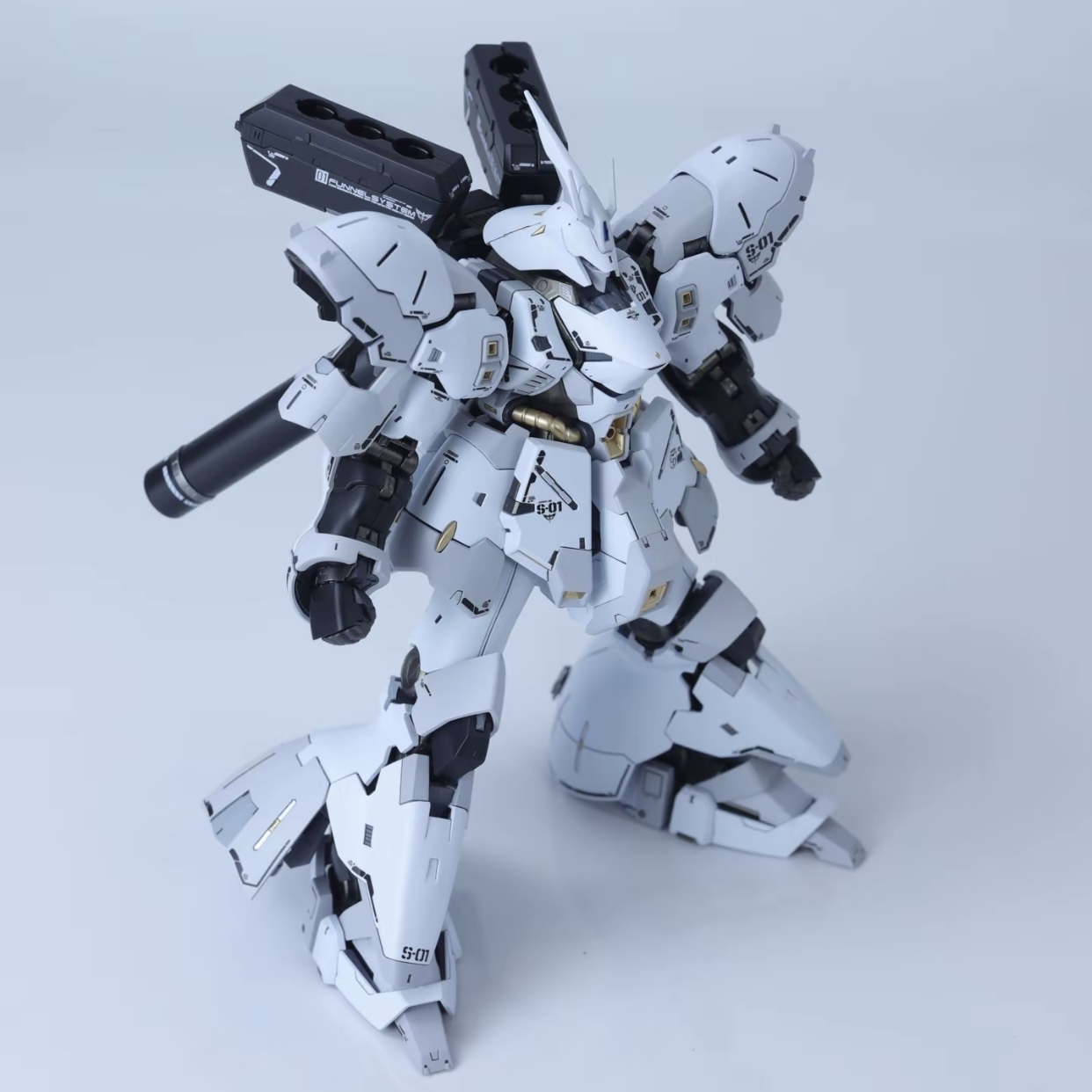 高高RG白灰沙扎比1/144电镀可动机甲拼装模型玩具礼物现货手办 - 图2