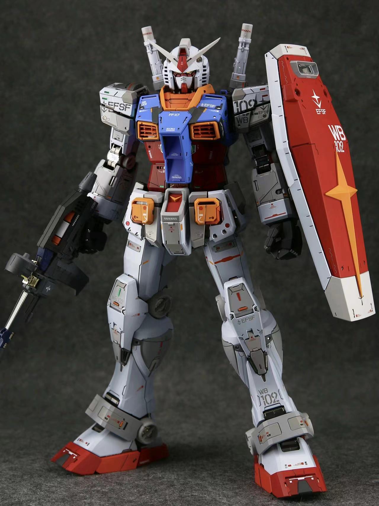 大班PGU元祖2.0-RX-78-2-PG1/60可暴甲拼装模型机甲手办玩具礼物 - 图2