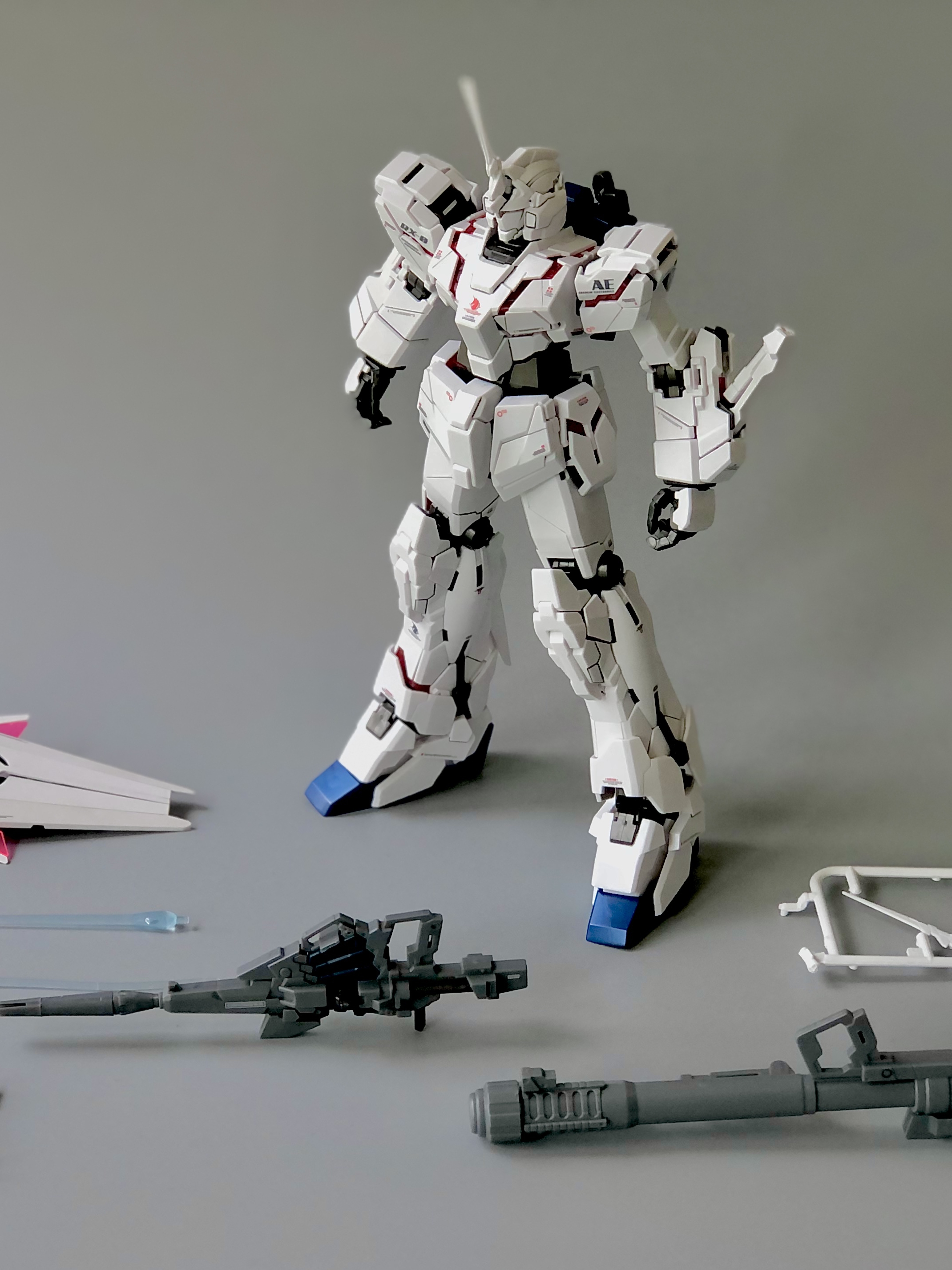 包邮 大班MG独角兽1/100 6637 OVA版可爆甲变形 拼装玩具模型手办,淘宝优惠券,粉丝福利购,淘宝优惠卷