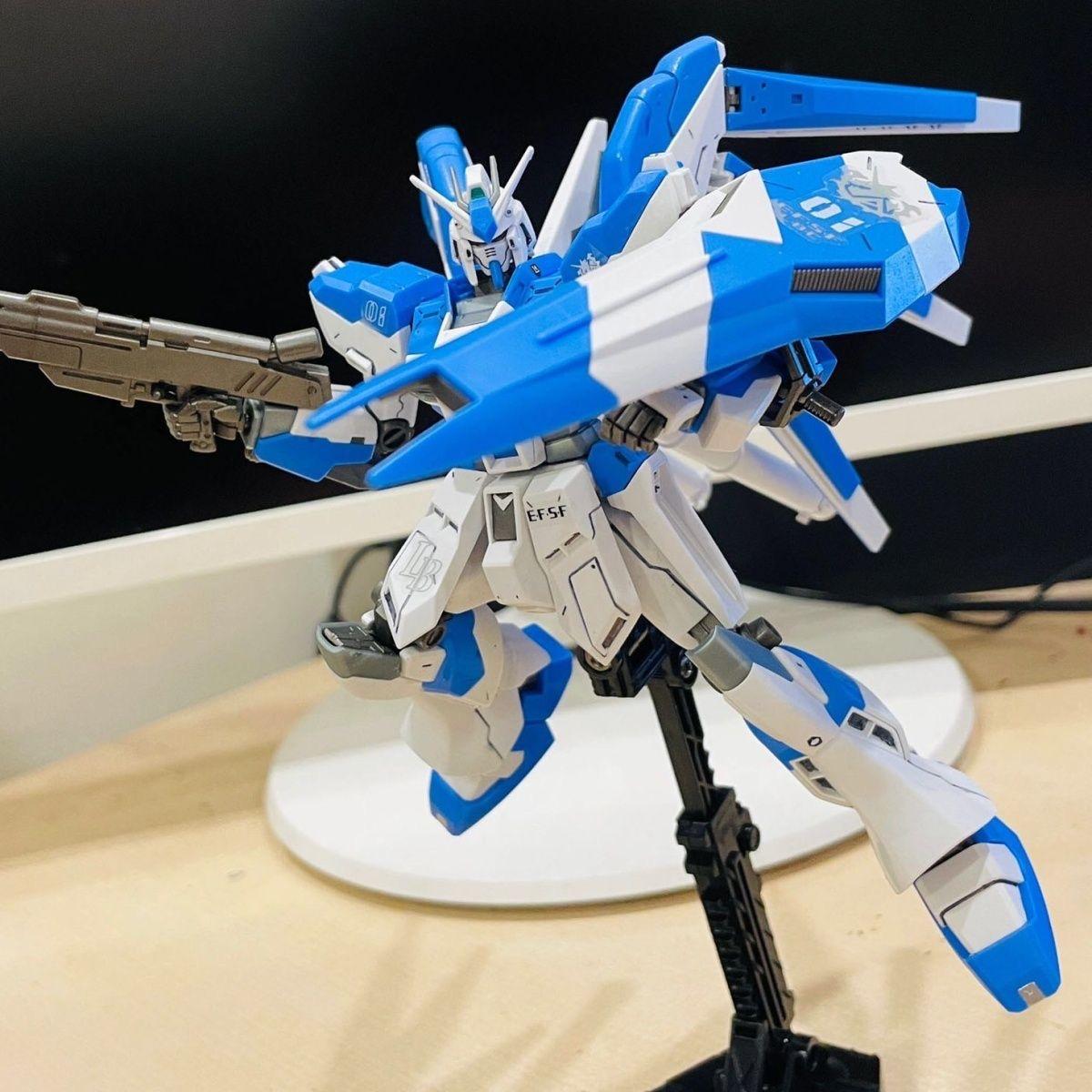 星锋社HG海牛GPB配色1/144ko模型RX93v2HI-V拼装玩具机甲手办礼物 - 图1