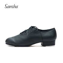 Sansha France Sansha Kick Tap Dance Shoes Adults Black Lacing Practice Shoes Performance Shoes Modern Dance Shoes