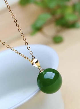 新疆圆珠高品质无黑裂汉服吊坠