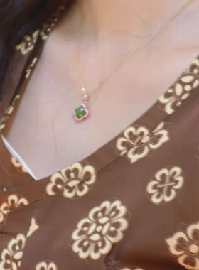 和田碧玉日常款搭配吊坠